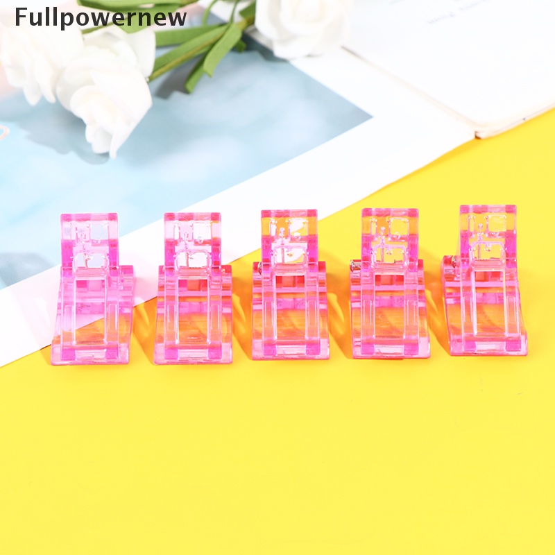 [FULL] 5/10pcs Nail Tips Clip Quick Building Poly Builder Gel DIY Extension Clamp Clips