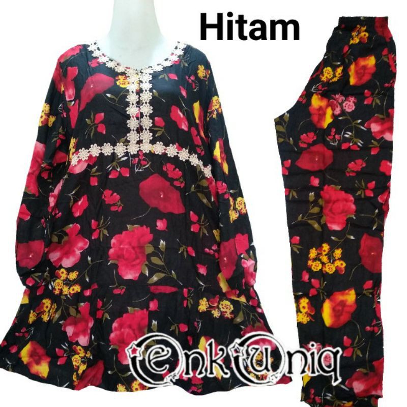 Setelan Celana Batik / Setelan Panjang Batik / Baju Santai