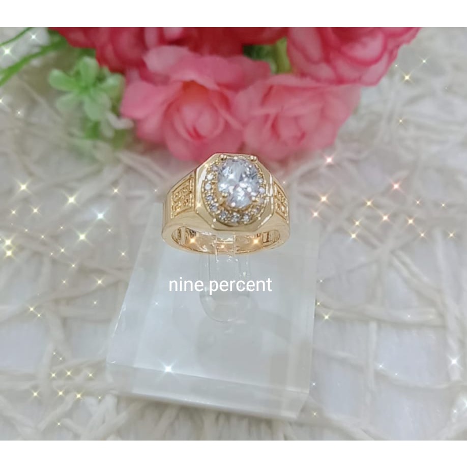 [Bayar di Tempat] CINCIN BATU PERMATA PRIA SUPER KEREN - SUPER BEST