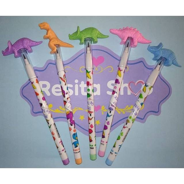 

Pensil Isi Unik Lucu Karakter Dinosaurus