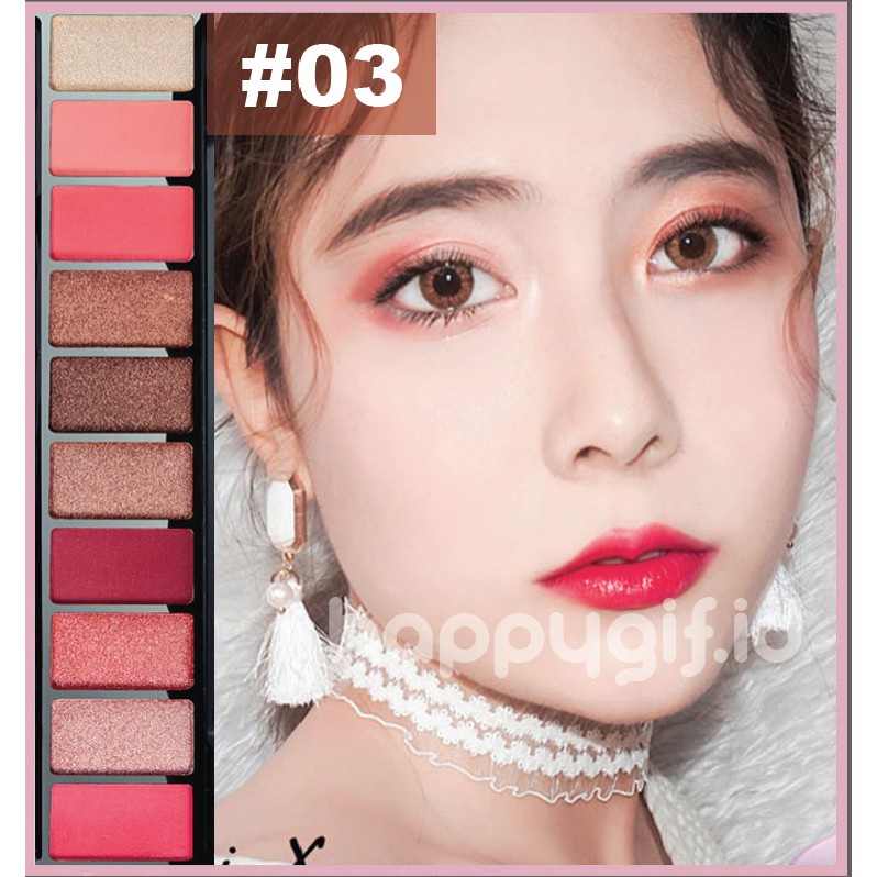 LAMEILA Fashion Matte Eyeshadow Kelopak Mata Pallet Korean Style Makeup 10 Warna LA037