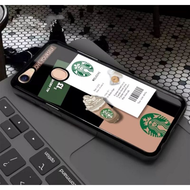 Athan Case Custom Oppo F5 / F5 Youth / F7 / F7 Youth Fashion Aesthetic Coffee Art Style Branded seri