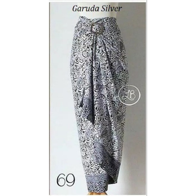 ROK LILIT BATIK / ROK LILIT / BAWAHAN KEBAYA / ROK KEBAYA / ROK WISUDA-Garuda Silver