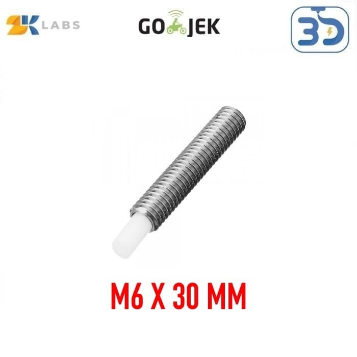 Reprap 3D Printer MK9 M6 x 30 mm Nozzle Throat