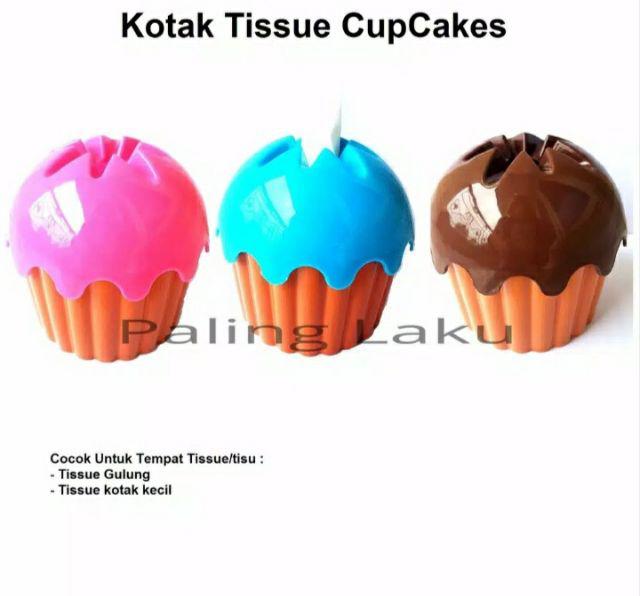 Kotak Tissue/ Tempat Tisu Cup Cakes/ Tempat Tisu Unik