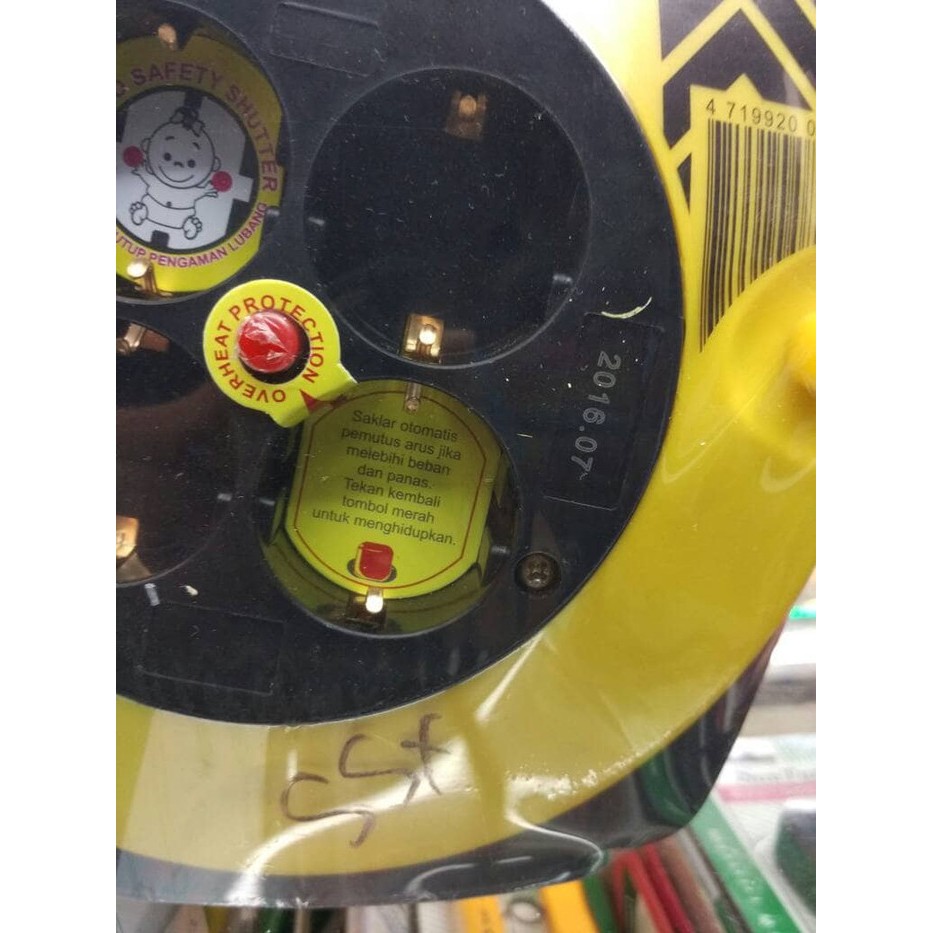 kabel roll kenmaster 12 meter 4 lubang / kabel roll kenmaster