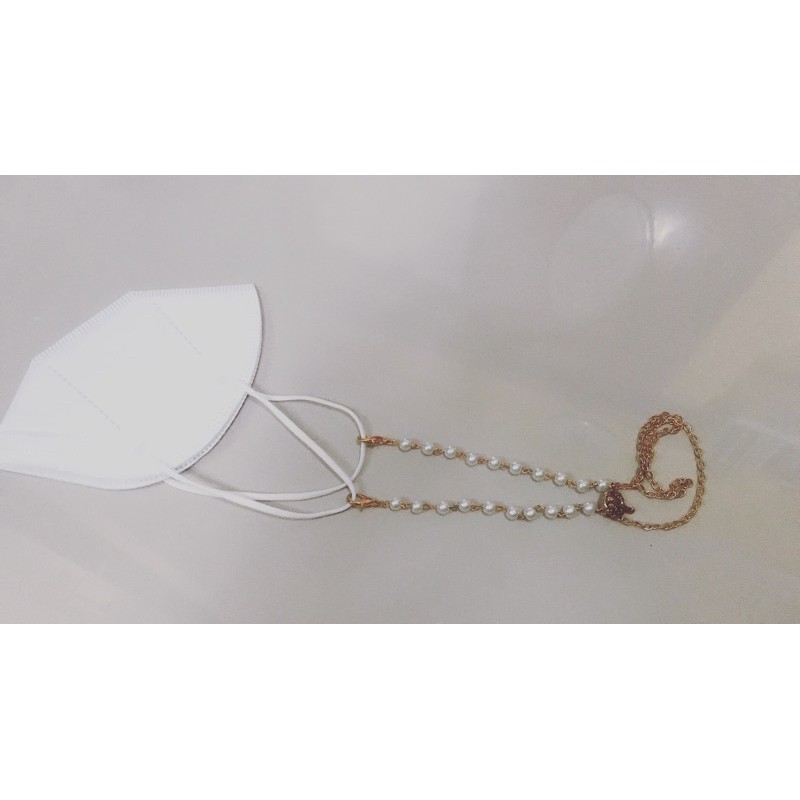 2 in 1 mask chain strap dan conector masker