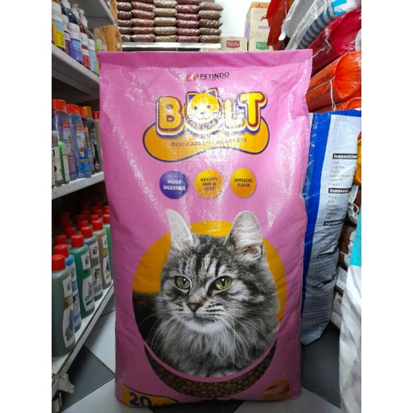 Bolt 20kg rasa Salmon makanan kucing Bolt salmon