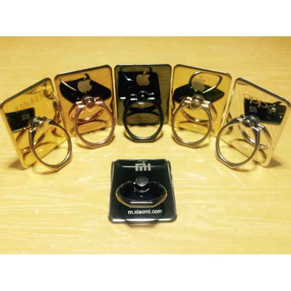 Iring Logo Besi Stainless Brand Hp Non Hook Ring Stand Chrome Metal Best Quality