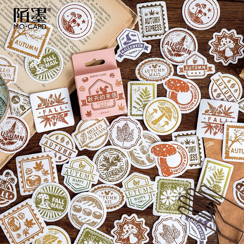 

SHISHIMI stiker Deco fall leaves untuk dekorasi bujo jurnal diary scrapbooking album A0164SB