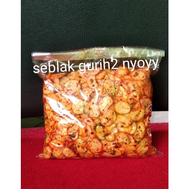 

seblak kerupuk bawang pedas asli cabe rawit merah isi 500 gram kerupuk jablay bantet renyah.