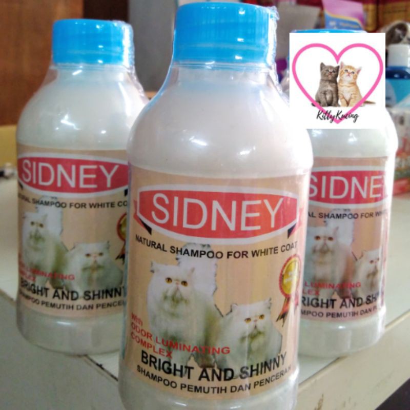 Bleaching Shampo Pemutih Special For White Coat SIDNEY Shampo