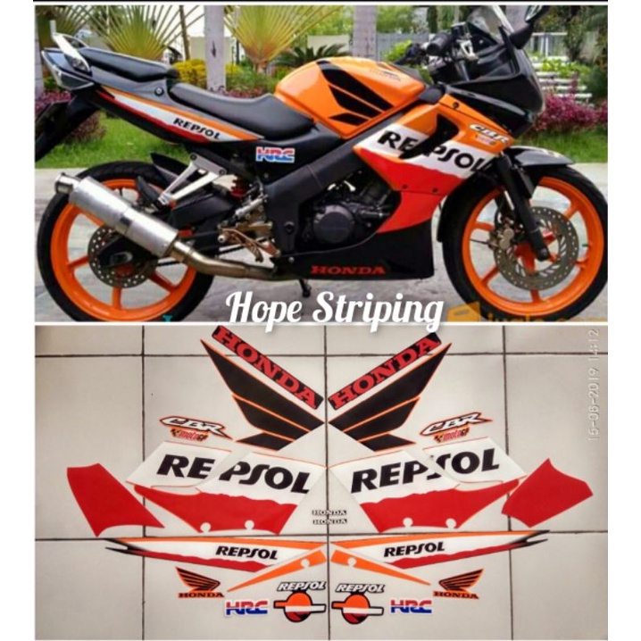 Striping Honda Cbr 150 Cbu Repsol