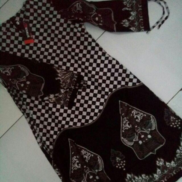 Murah Batik Tunic Motif Wayang Atasan Baju Wanita Seragam Pekalongan Alkhalis