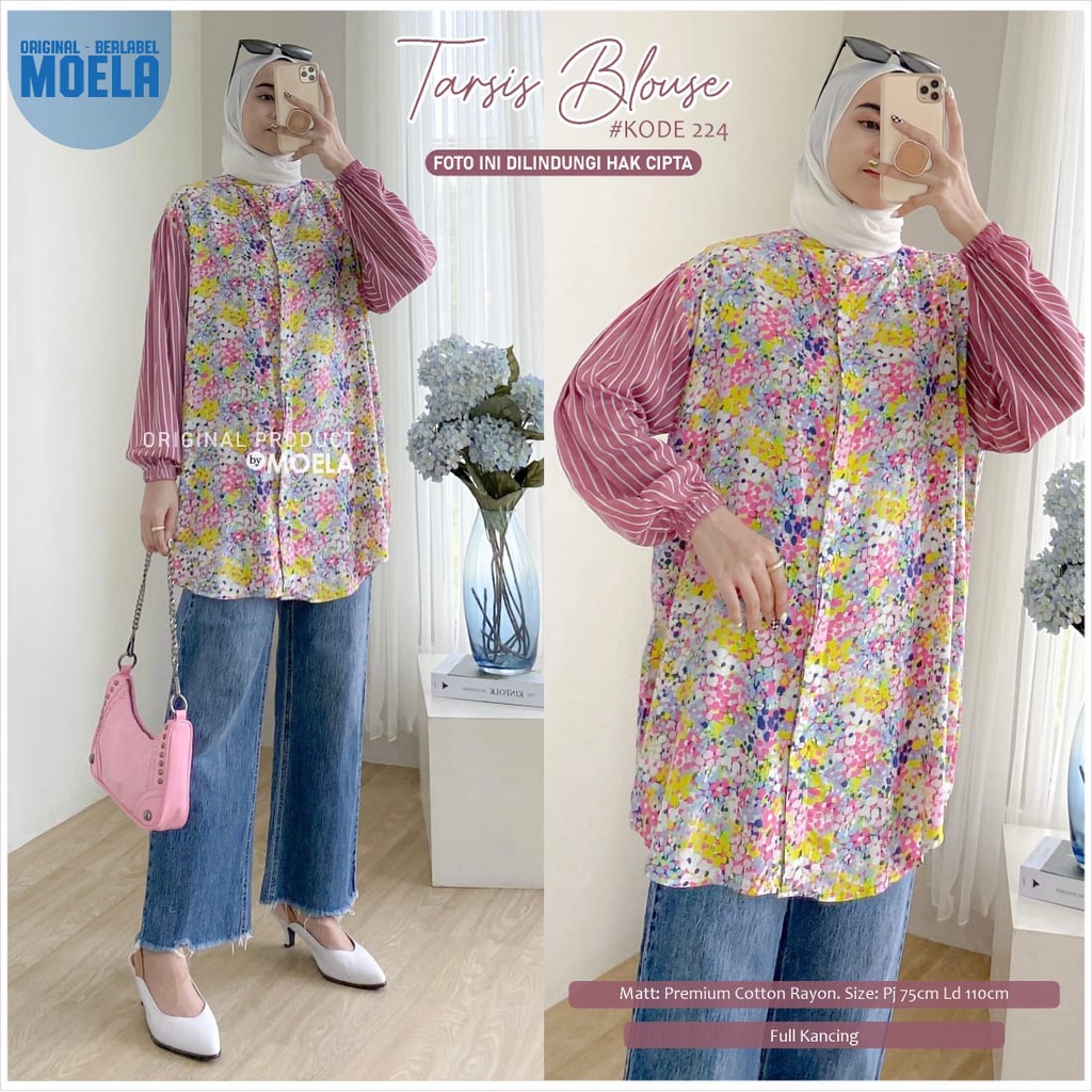 TARSIS BLOUSE ORI MOELA - ATASAN WANITA RAYON