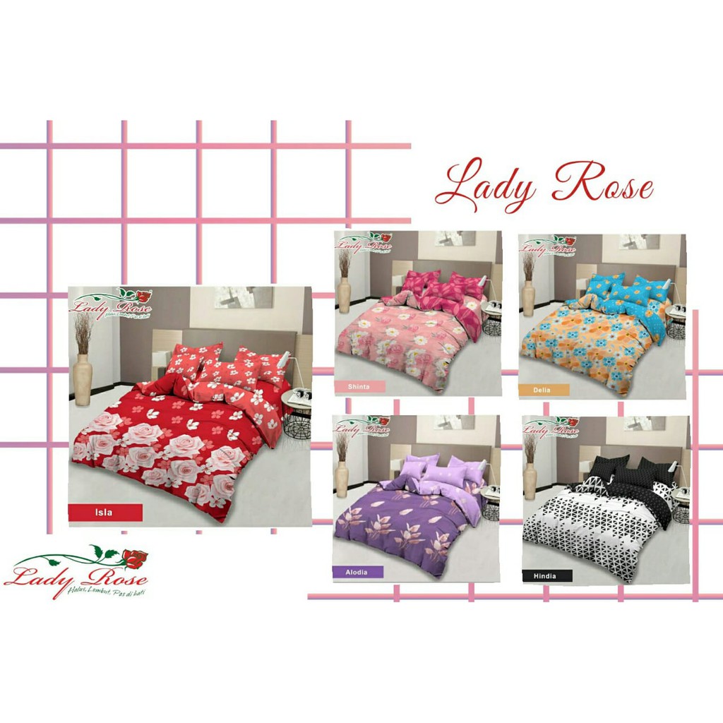 Rc Sprei Lady Rose Ukuran 160x200 Bola Dan Anak Shopee Indonesia