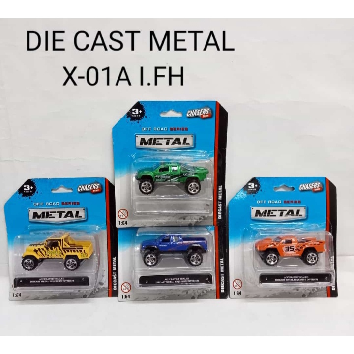 X-01A -  Mainan Diecast Metal Jeep Bak X - 01A