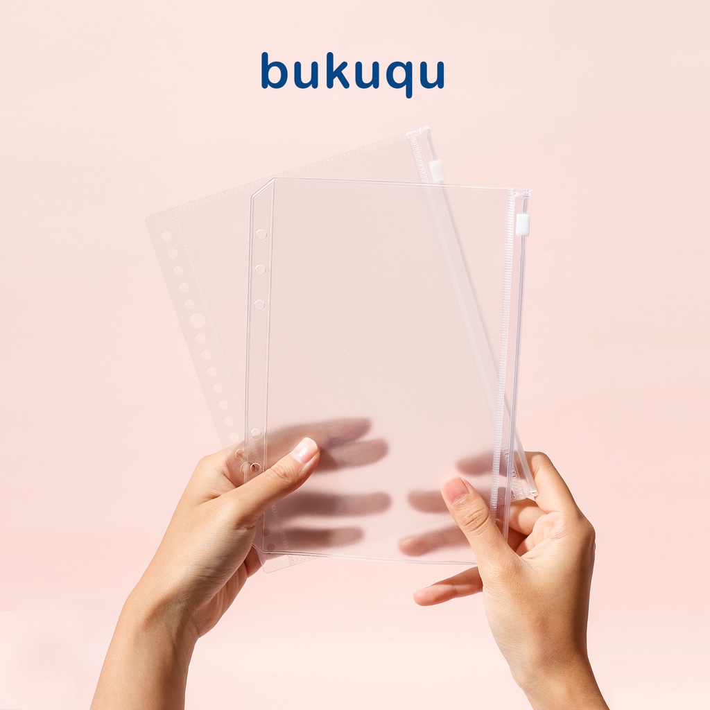 

bukuqu Zipper Bag A5 - 20/6 holes - Pocket holder untuk binder