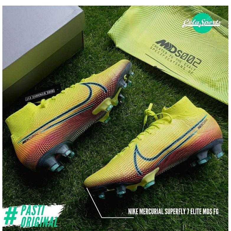 Sepatu Bola Original Nike Mercurial Superfly 7 Elite FG Lemon Venom BQ5469703 MDS 002 Diskon besar B