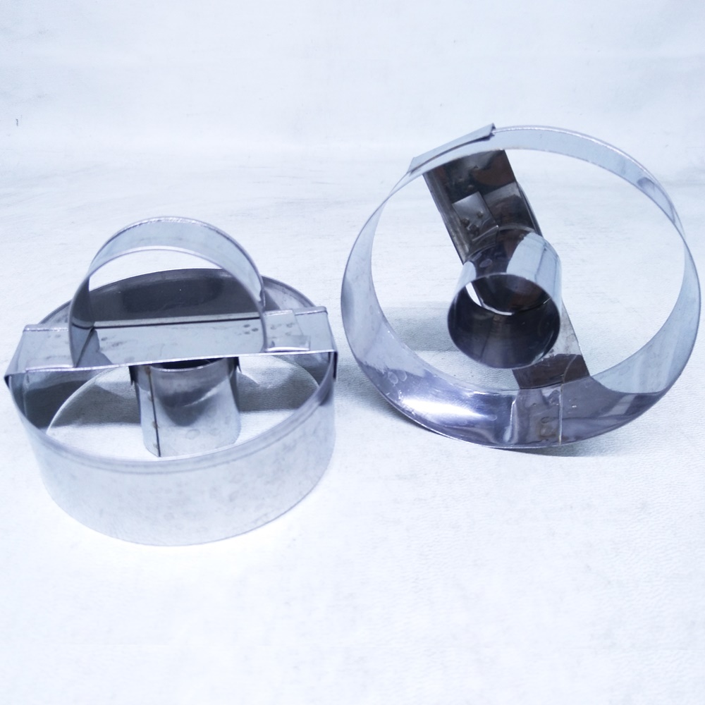 Cetakan donut manual stainless steel isi 2 pcs