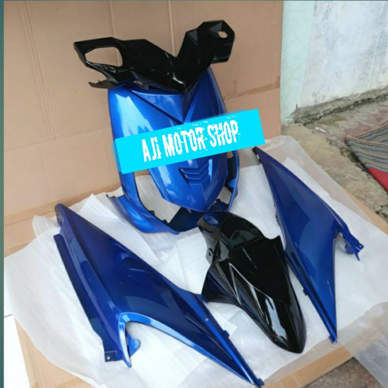 Full body halus beat karbu biru hitam / body halus beat karbu biru hitam plus full baut body beat