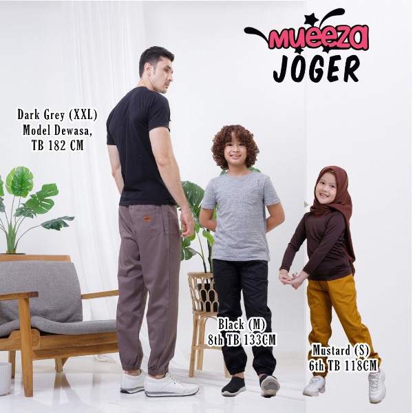 Celana Joger by Mueeza kidz unisex Celana Joger By Mueeza Kids // Celana Jogger Anak Unisex Ready si