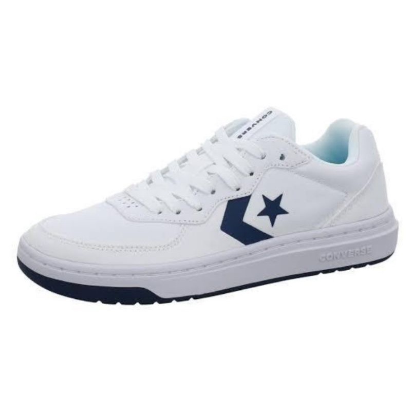 Sepatu Sneakers Converse Rival ox white navy