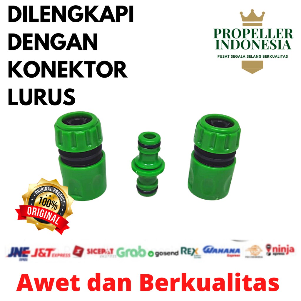 Sambungan Selang Air Pakey Quick Connector Selang Konektor Lurus 1/2inch dan 5/8inch