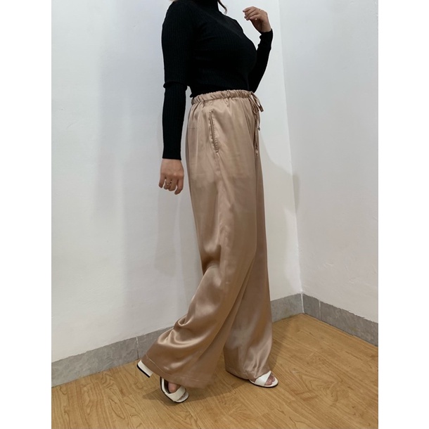 JOSHIN Celana Kulot Silk Premium || Cullote Pants Satin