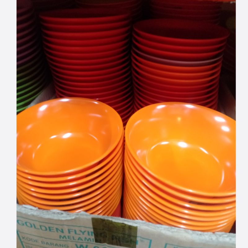 Mangkok Baso Melamin 6 inch Mangkok Ulir Bakso Sedang Melamin Mangkuk Melamin Golden Dragon  Foodgra