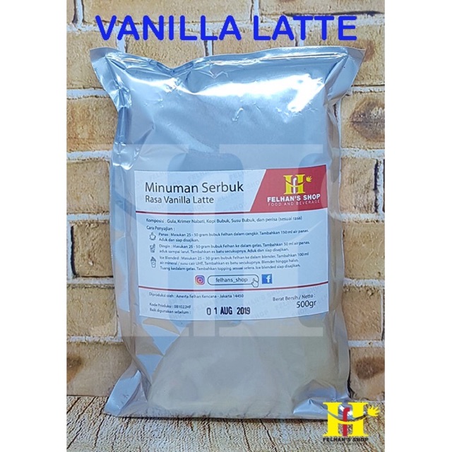 

(500 Gram) Vanilla Latte Premix Milkshake / Bubble Powder Drink