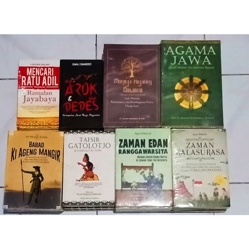 buku bacaan sejarah mencari ratu adil // Novel fiksi // tasawuf jawa // sastra  // agama // memayu Hayuning Bawana // Arok Dedes // tafsir gatolotjo // zaman edan ranggawarsita // zaman kalasurasa // ramalan Jayabaya // Ki Ageng mangir // serat dewa ruci