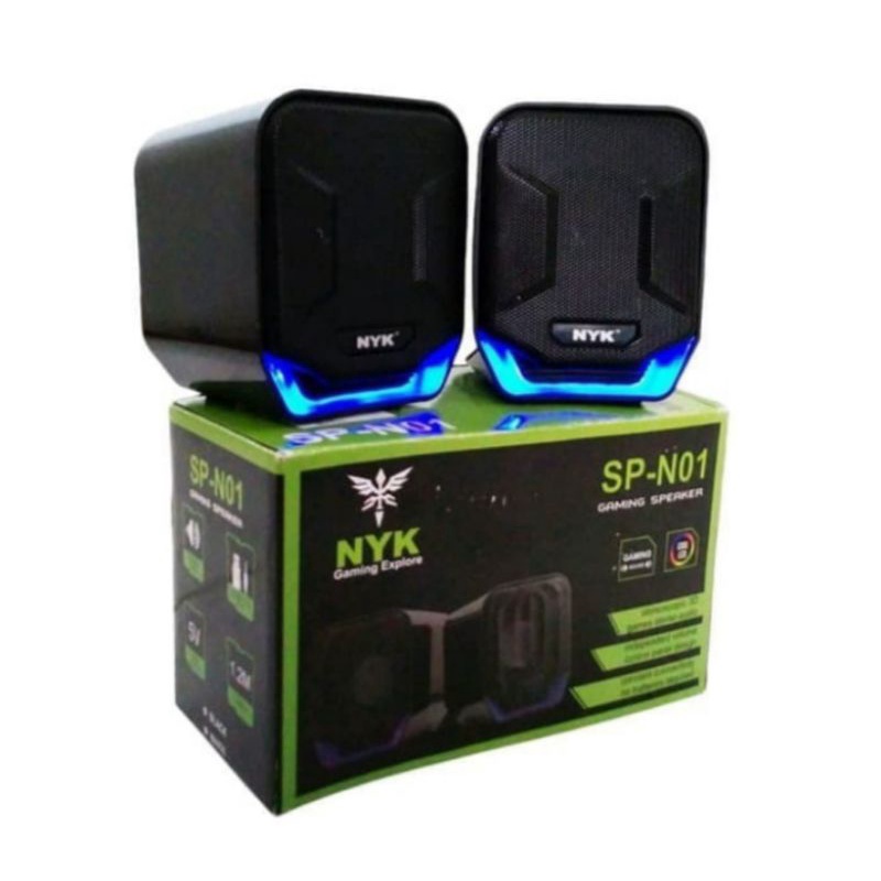 Speaker Gaming Nyk SP - N01 / speaker aktif PC laptop nyk 3.5mm usb / speaker