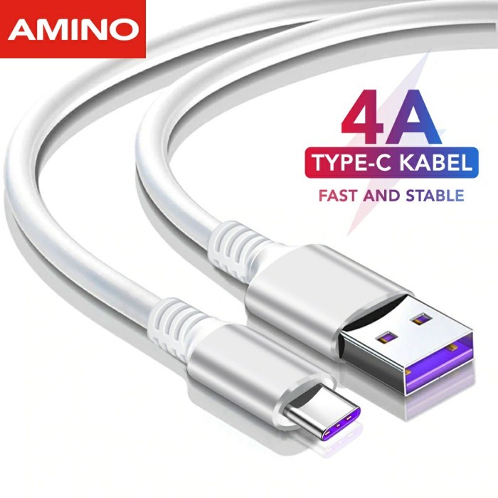 AMINO Kabel Data Type C Fast Charging 4A Cable PD QC 3.0 fast charger