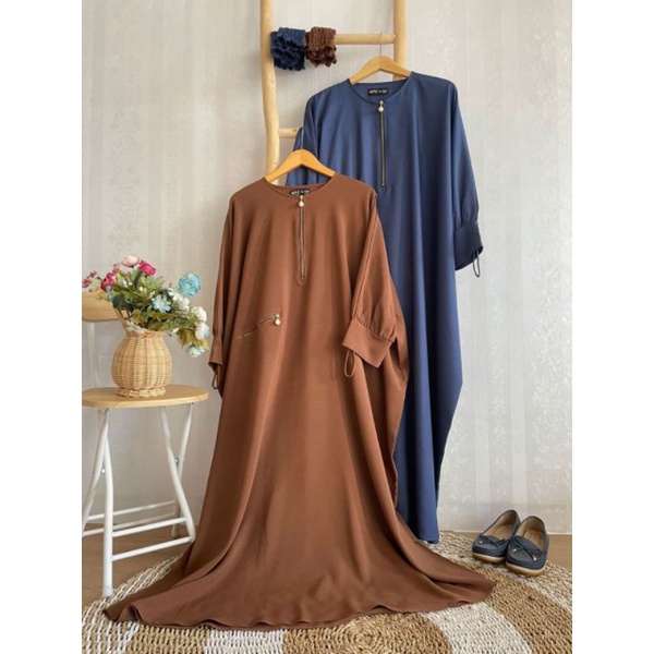 Salaamah Abaya Kaftan By Afc / Abaya Jumbo /Abaya Premium / Abaya Kekinian / Abaya Hitam / Abaya Pol