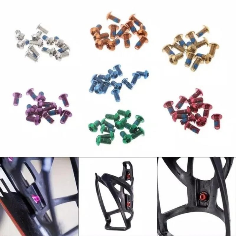 1PCS BAUT WARNA KUNCI L M5 MODEL BINTANG BISA UNTUK ROTOR / BOTTLE CAGE TEMPAT BOTOL MINUM SEPEDA