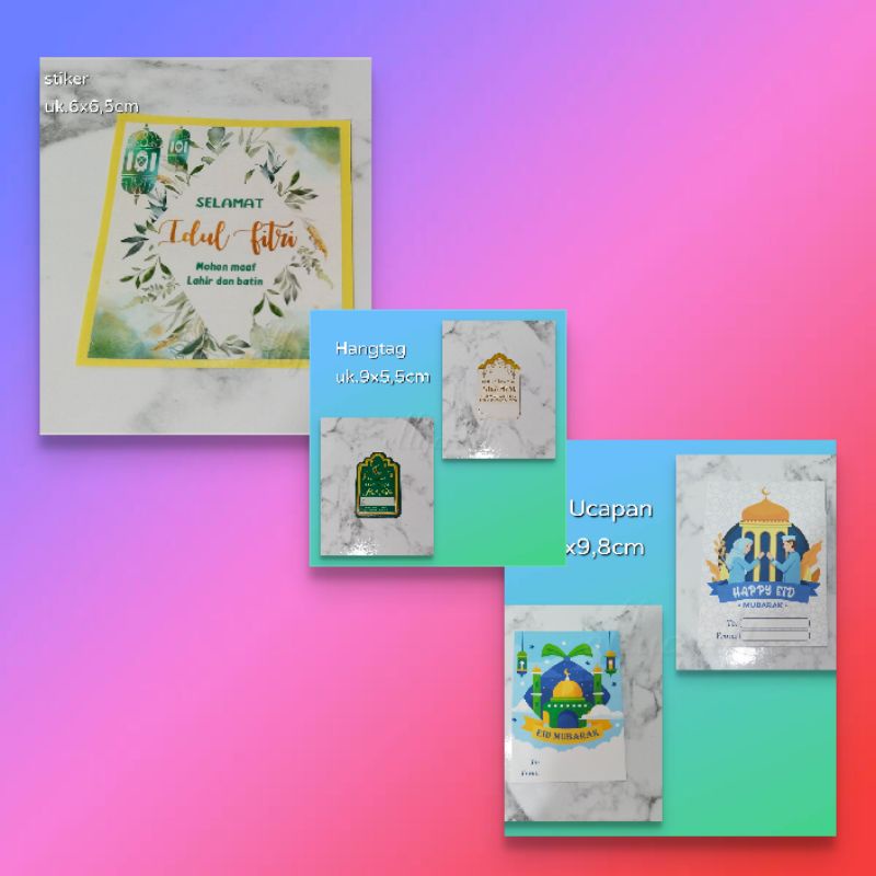 

1pc Stiker idul Fitri/Hangtag Lebaran/Kartu Ucapan Idul Fitri