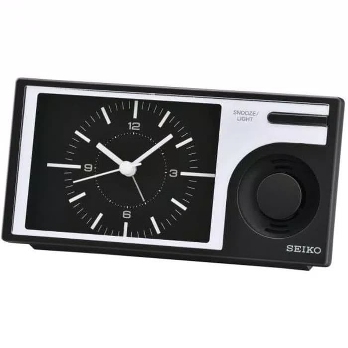 Seiko - QHP004K - Jam Alarm - 14.9 cm - Selectable Alarm Clock