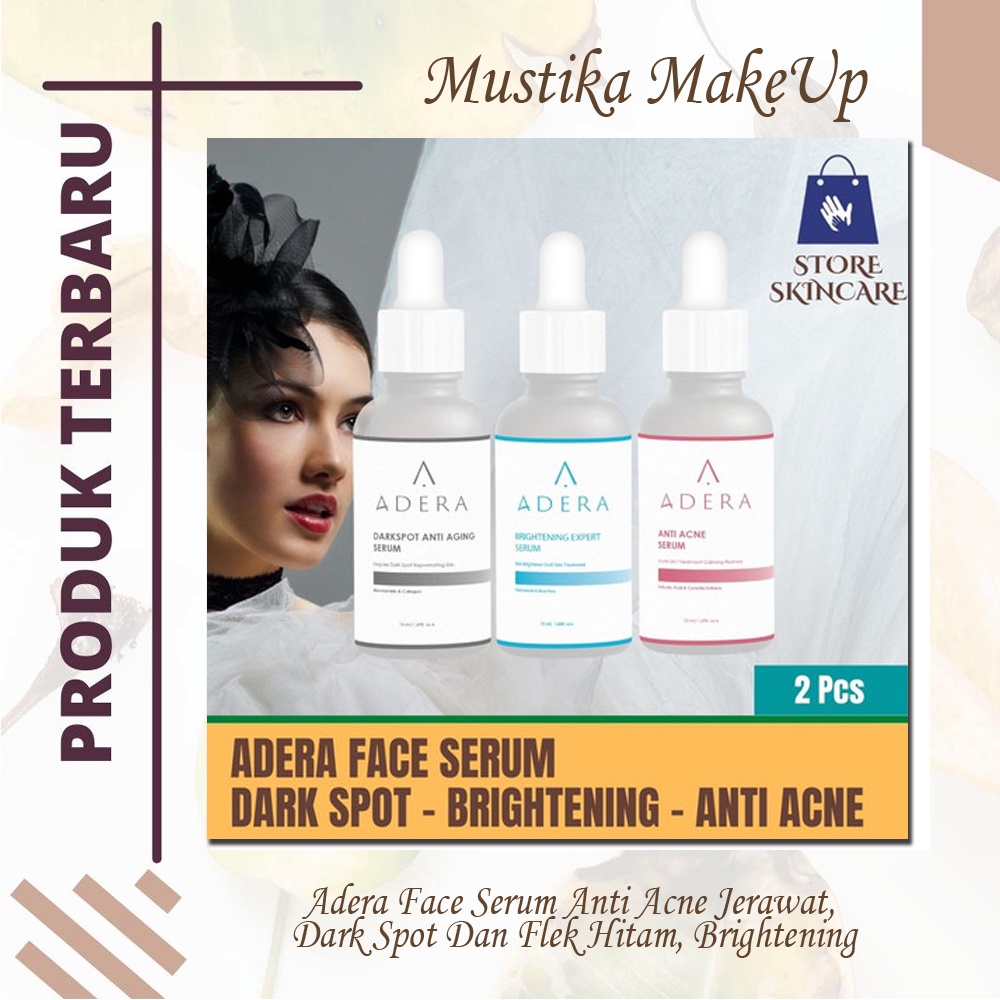 Adera Face Serum Anti Acne Jerawat, Dark Spot Dan Flek Hitam, Brightening