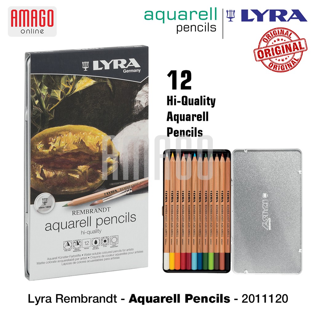 

LYRA - Rembrandt Aquarell Tin Box - 12 pcs - Assorted Colors - 2011120