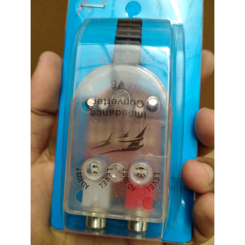 Adaptor RCA / Audio converter / Adaptor converter rca high to low universal