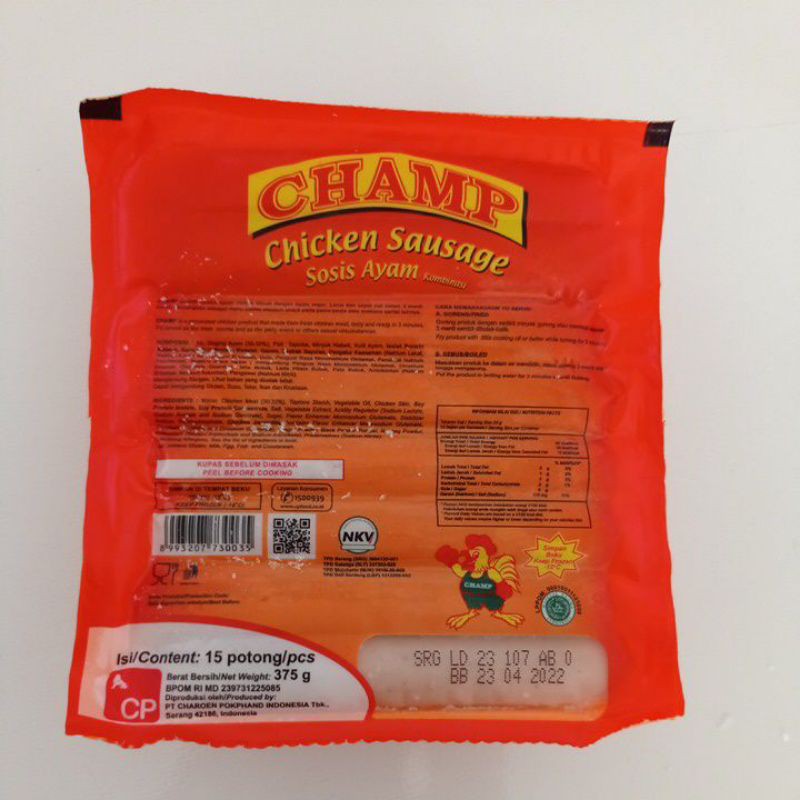 

champ sosis ayam