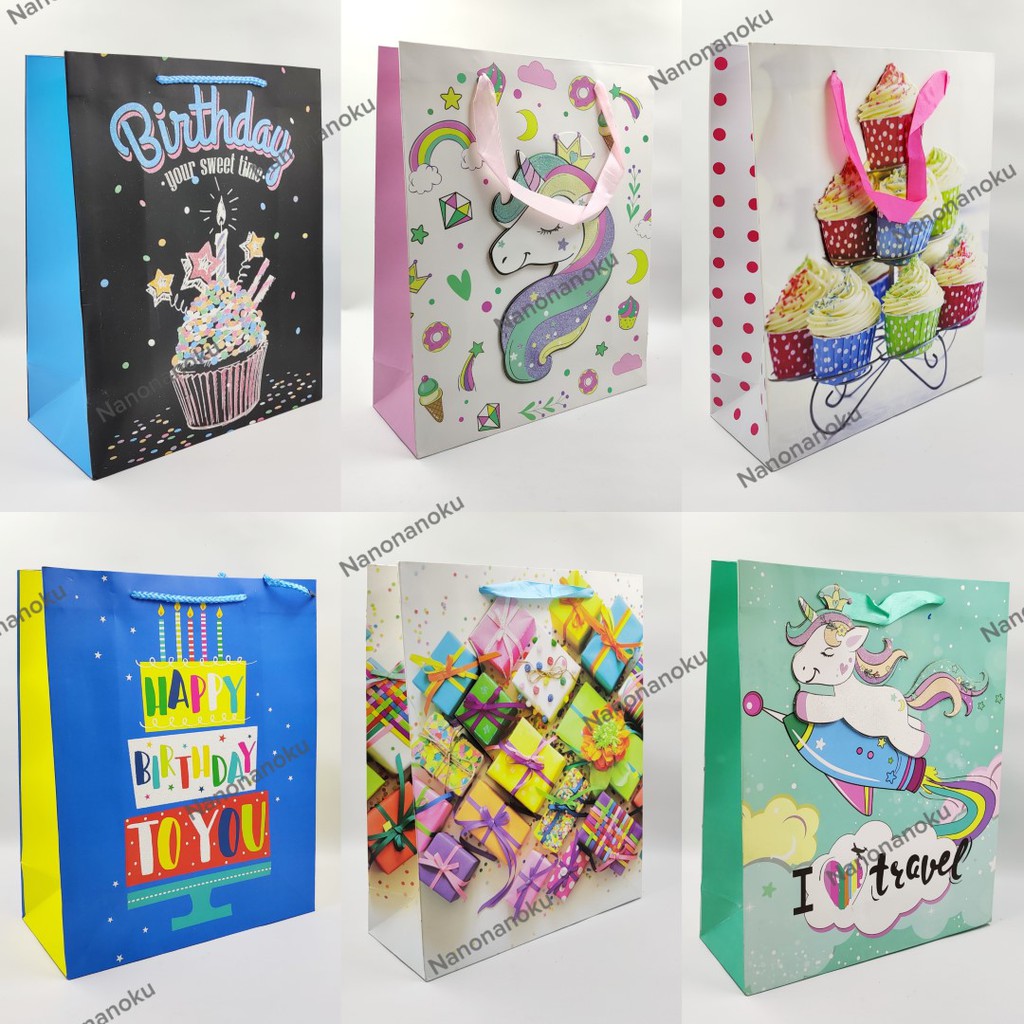 Paperbag 26x32 cm Goodie Bag Karton Paper Bag Motif