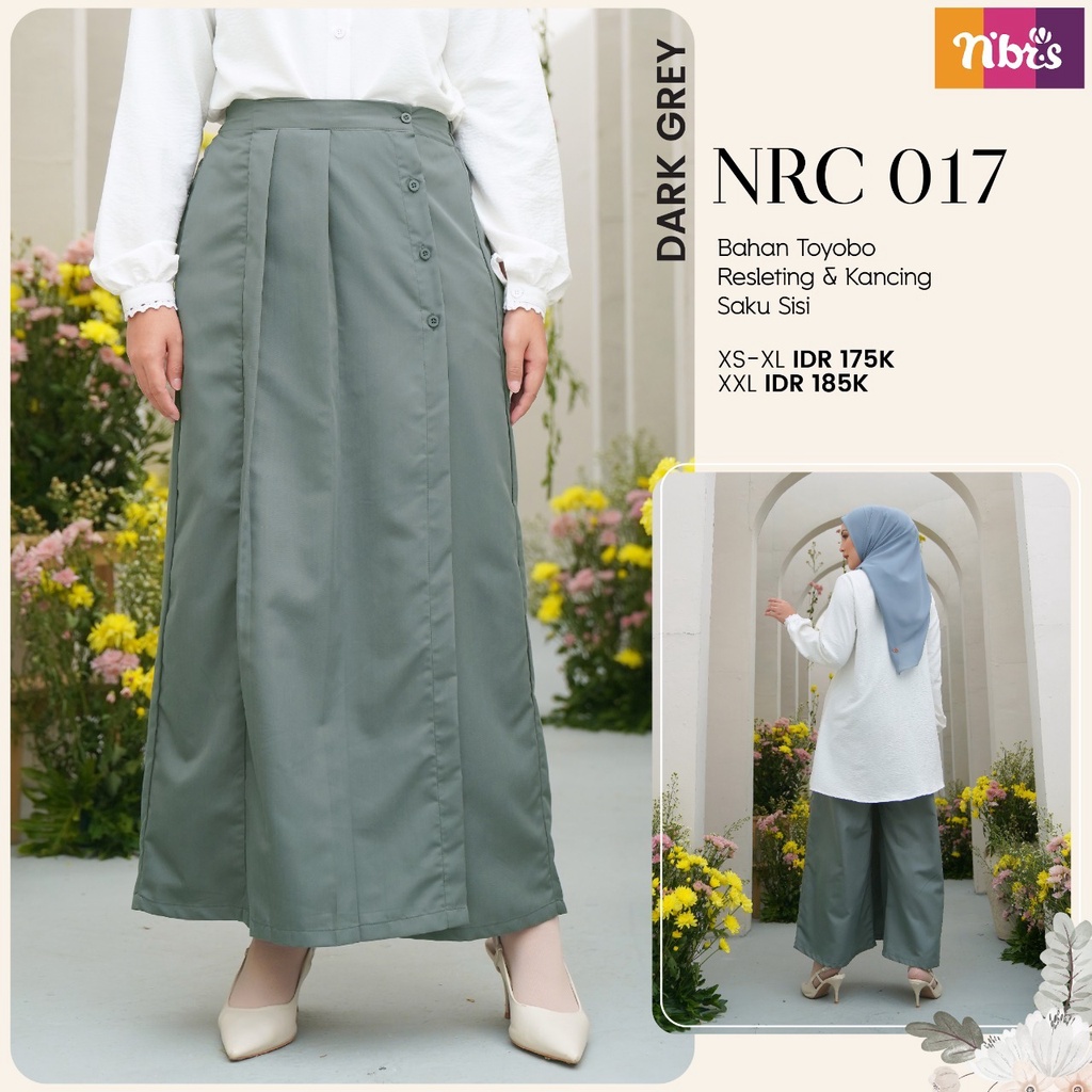 Nibras Rok Celana NRC 17 Bahan Toyobo Bawahan Wanita Simpel Modern by Nibras bisa COD