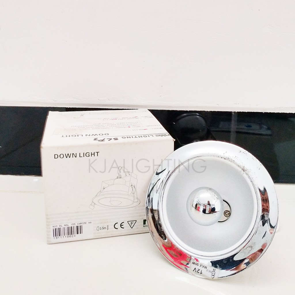 Downlight MR16 Interior Warna Silver Fokus Pencahayaan