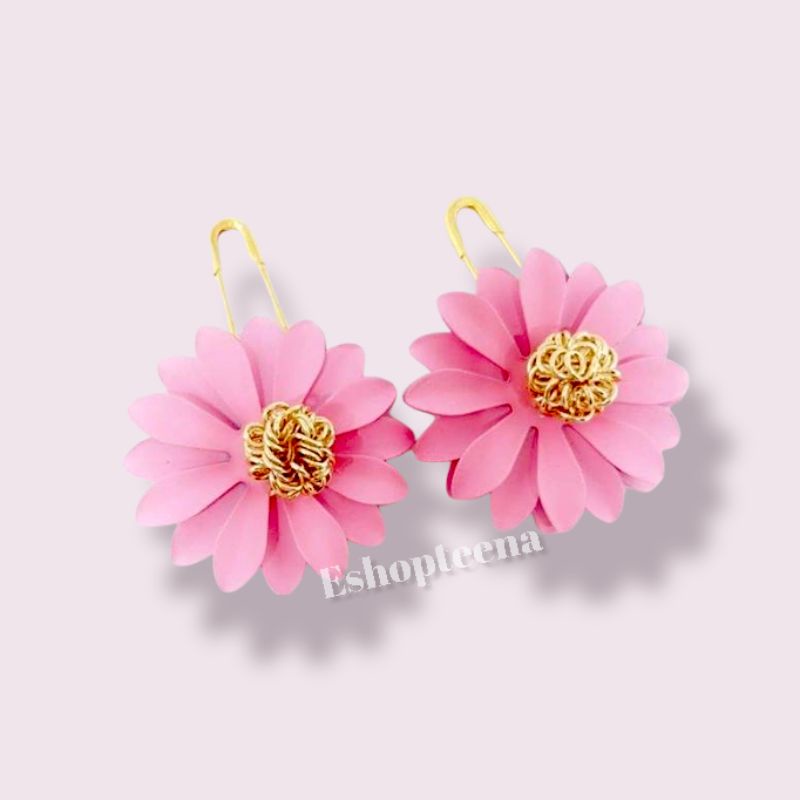 A54 Anting hijab bunga daisy_anting jilbab