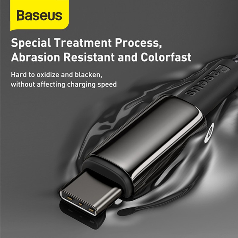 BASEUS KABEL DATA TYPE-C TO TYPE-C FAST CHARGE PD QUICK CHARGE4.0 100W