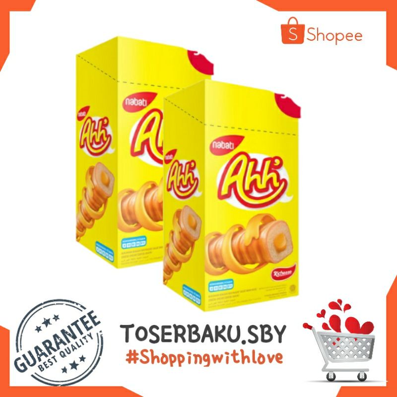 

Nabati Richeese Ahh 15g × 10 pcs / Richeese Ahh Besar / Wafer Stik Keju / Agen Snack Murah Surabaya / Toserbaku