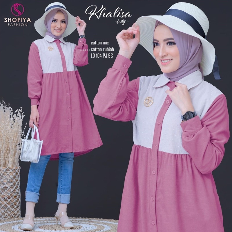 ANGGRAINI ~ SHOFIYA FASHION ~ KHALISA TUNIK ORIGINAL PRODUCT BY SHOFIYA