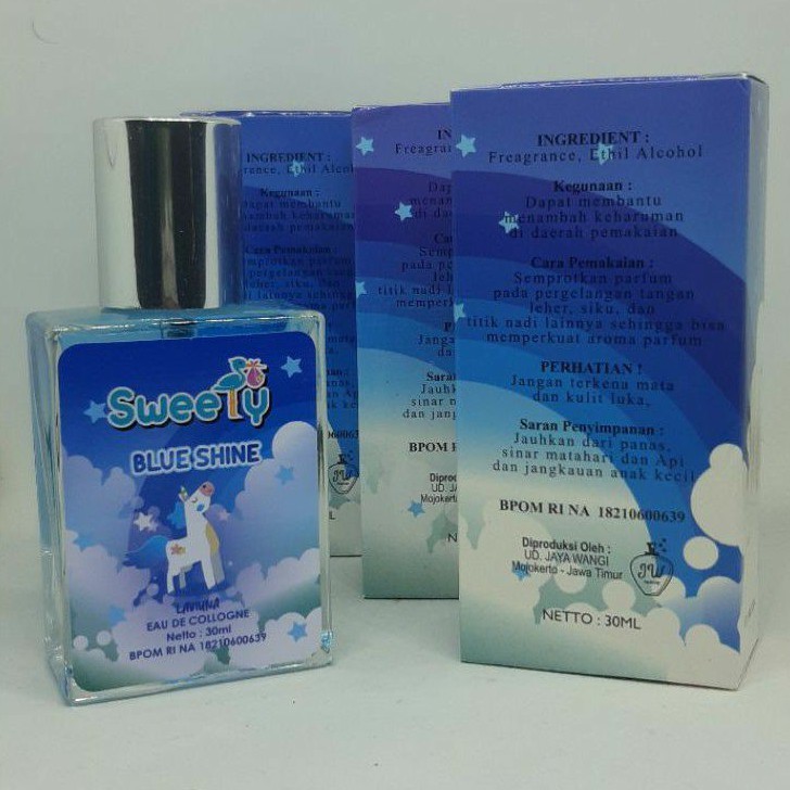 Parfum Sweety BLUE SHINE 30ml Original Parfum Switsbaby Zwitsal Switsal Minyak Wangi Anak baby Murah